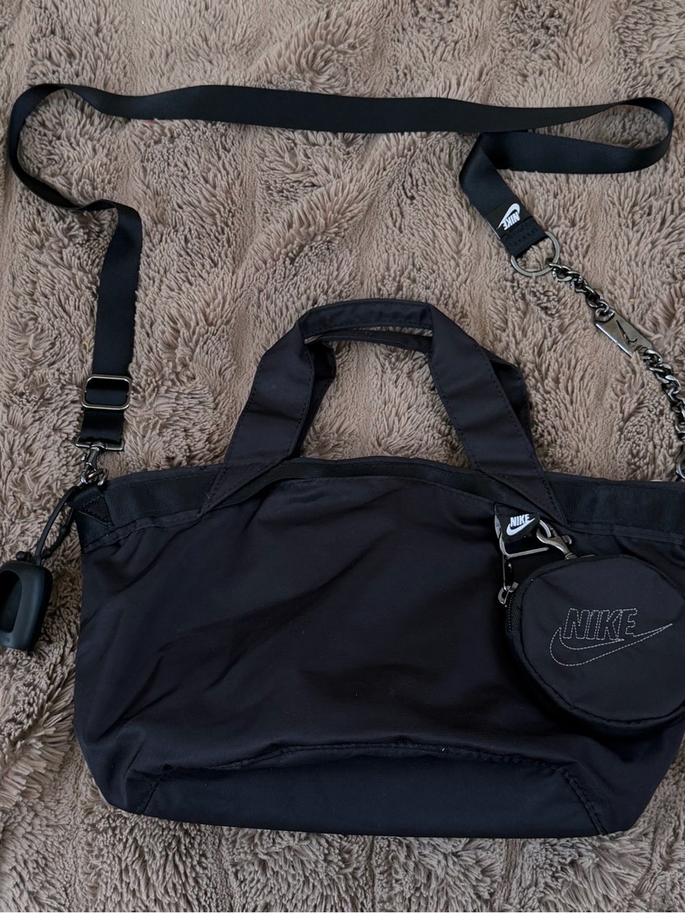 Nike Sportswear Futura Luxe Athleisure Tote crossbody 10L + accessory pouch Y2K
